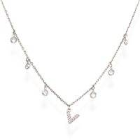 Collana Amen Donna Letterami in Argento Zirconia CLBBZV - CLBBZV